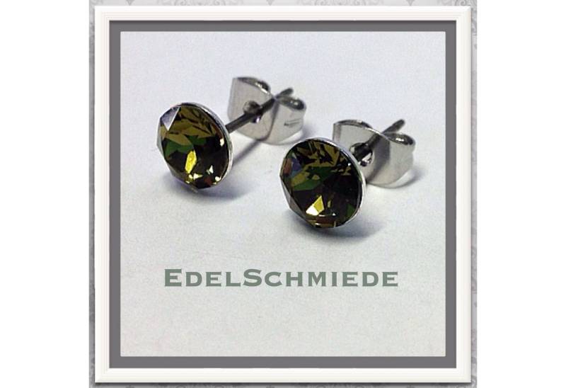 Edelschmiede925 Ohrstecker-Set Ohrstecker Modeschmuck (Stift = Titan) m Swarovski von Edelschmiede925