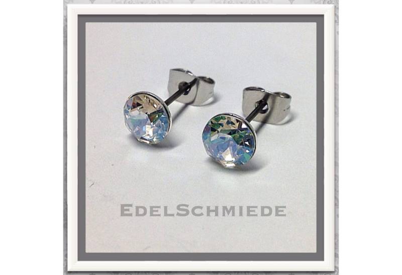 Edelschmiede925 Ohrstecker-Set Ohrstecker Modeschmuck (Stift = Titan) m Swarovski von Edelschmiede925