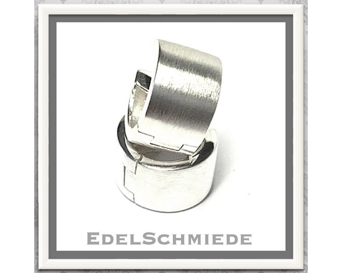 Edelschmiede925 Paar Creolen Ohrringe klassische Creolen in 925 Silber - feinmatt Edelschmiede925 Paar Creolen Ohrringe klassische Creolen in 925 Silber - feinmatt von Edelschmiede925