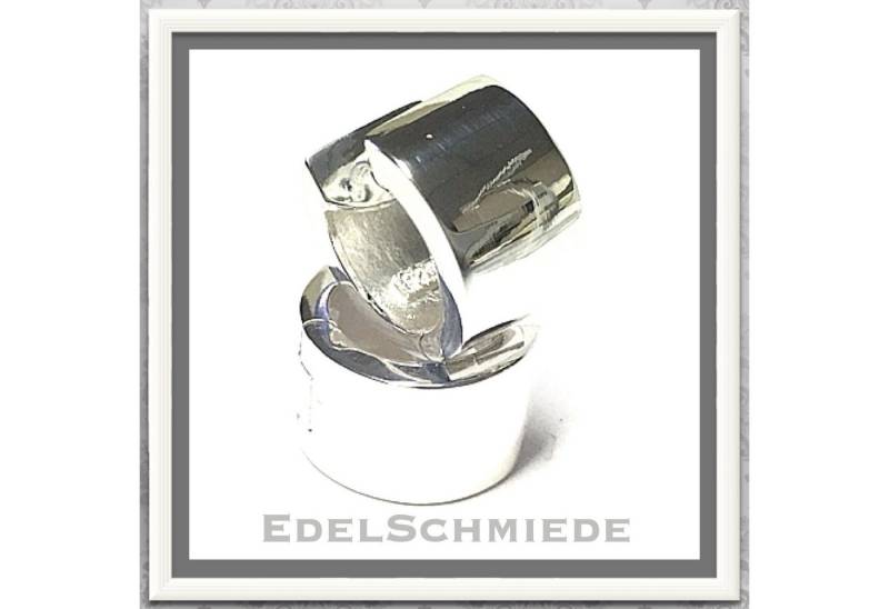 Edelschmiede925 Paar Creolen klassische Creolen in 925 Silber - poliert - von Edelschmiede925