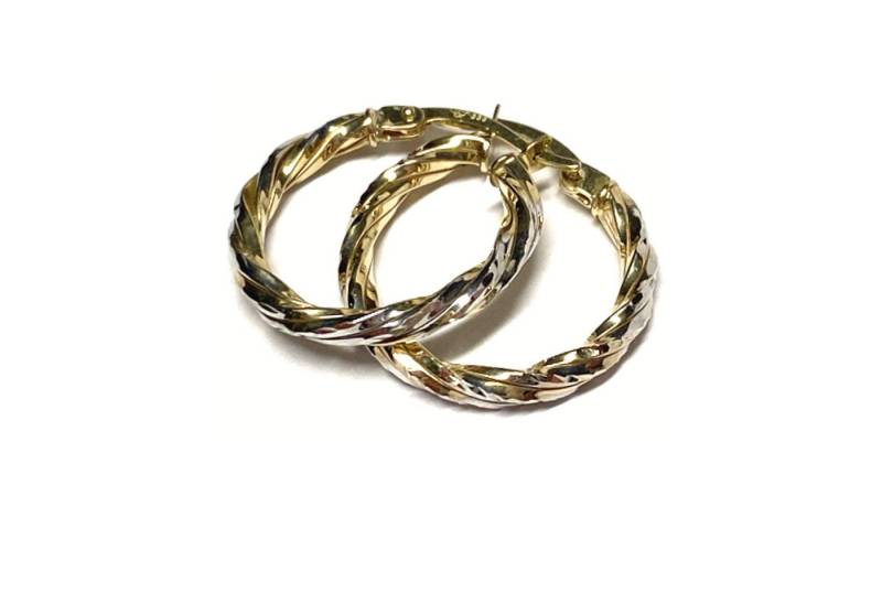 Edelschmiede925 Paar Creolen Schmuckstück von Edelschmiede925