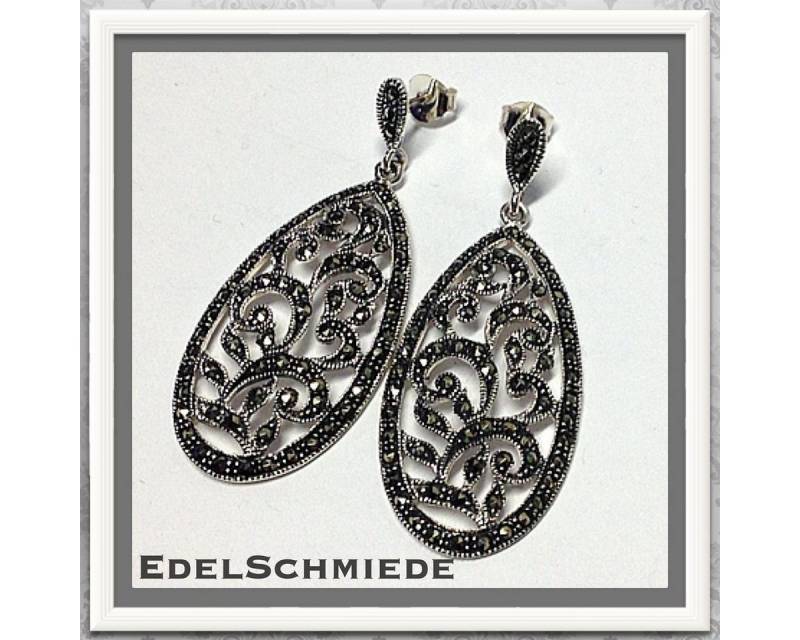 Edelschmiede925 Paar Ohrhänger Edelschmiede925 edle, antike Ohrhänger in 925 Silber mit Markasit von Edelschmiede925