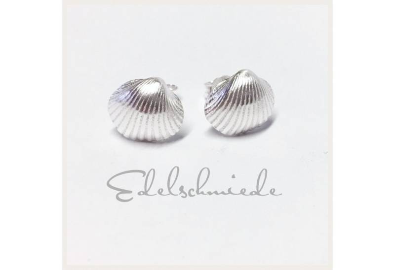 Edelschmiede925 Ohrstecker-Set Ohrstecker in 925/- Sterling Silber "Muschel" von Edelschmiede925