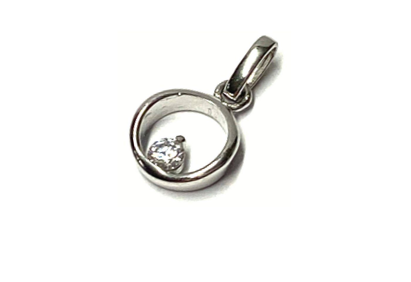 Edelschmiede925 Schmuckset Anhänger 333/- Weißgold Zirkonia poliert dezent Kettenanhänger von Edelschmiede925