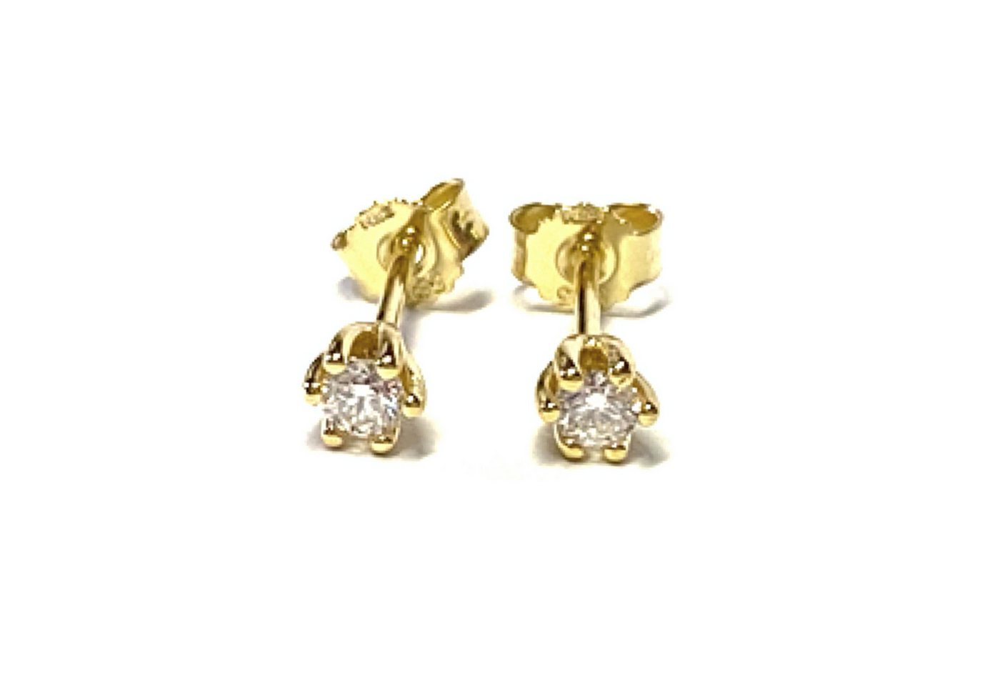 Edelschmiede925 Schmuckset Ohrring 585/- Gelbgold Brillant 0,16ct wsi Ohrstecker Solitär Edelschmiede925 Schmuckset Ohrring 585/- Gelbgold Brillant 0,16ct wsi Ohrstecker Solitär von Edelschmiede925