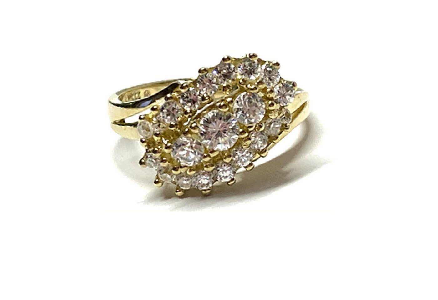 Edelschmiede925 Schmuckset Ring 333/- Gelbgold Zirkonia Glanz Klassiker Schmuckring #55 von Edelschmiede925