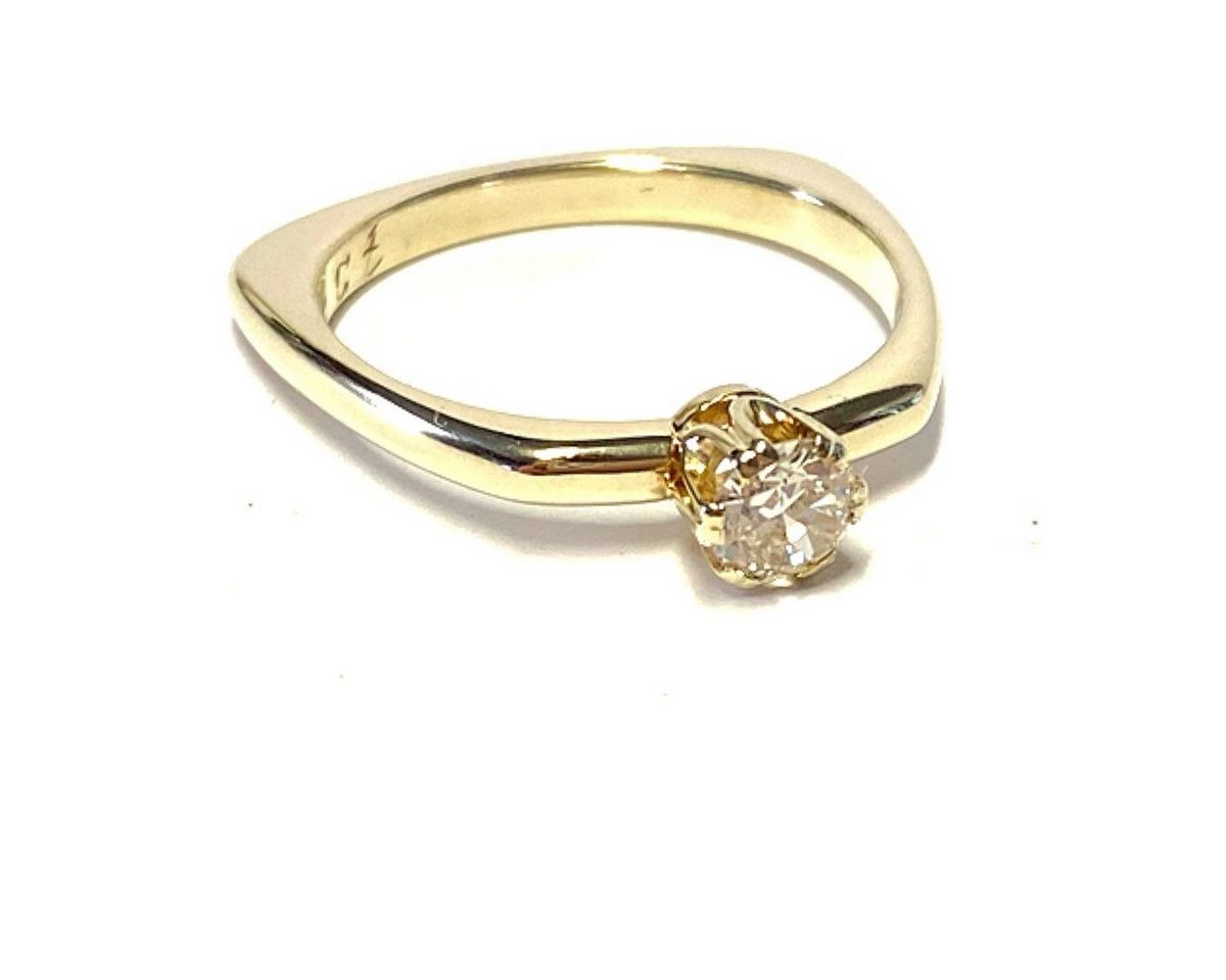 Edelschmiede925 Schmuckset moderner Gelbgoldring 750/- mit Diamant 0,3 ct I/si #56 Edelschmiede925 Schmuckset moderner Gelbgoldring 750/- mit Diamant 0,3 ct I/si #56 von Edelschmiede925
