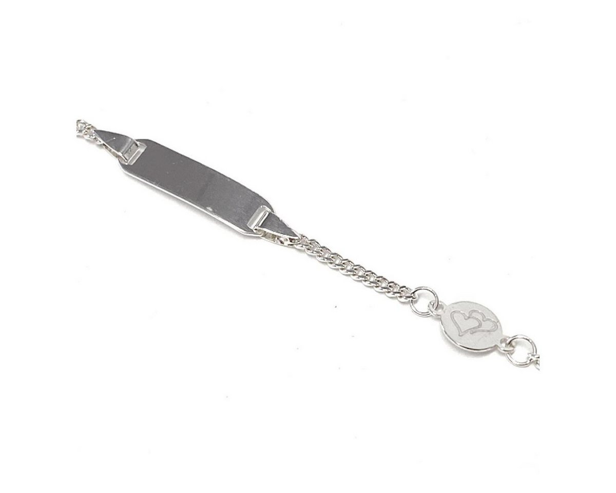 Edelschmiede925 Silberarmband Identband Kinder 925 Sterling Silber "Doppelherz" - gravierbar - Edelschmiede925 Silberarmband Identband Kinder 925 Sterling Silber "Doppelherz" - gravierbar - von Edelschmiede925
