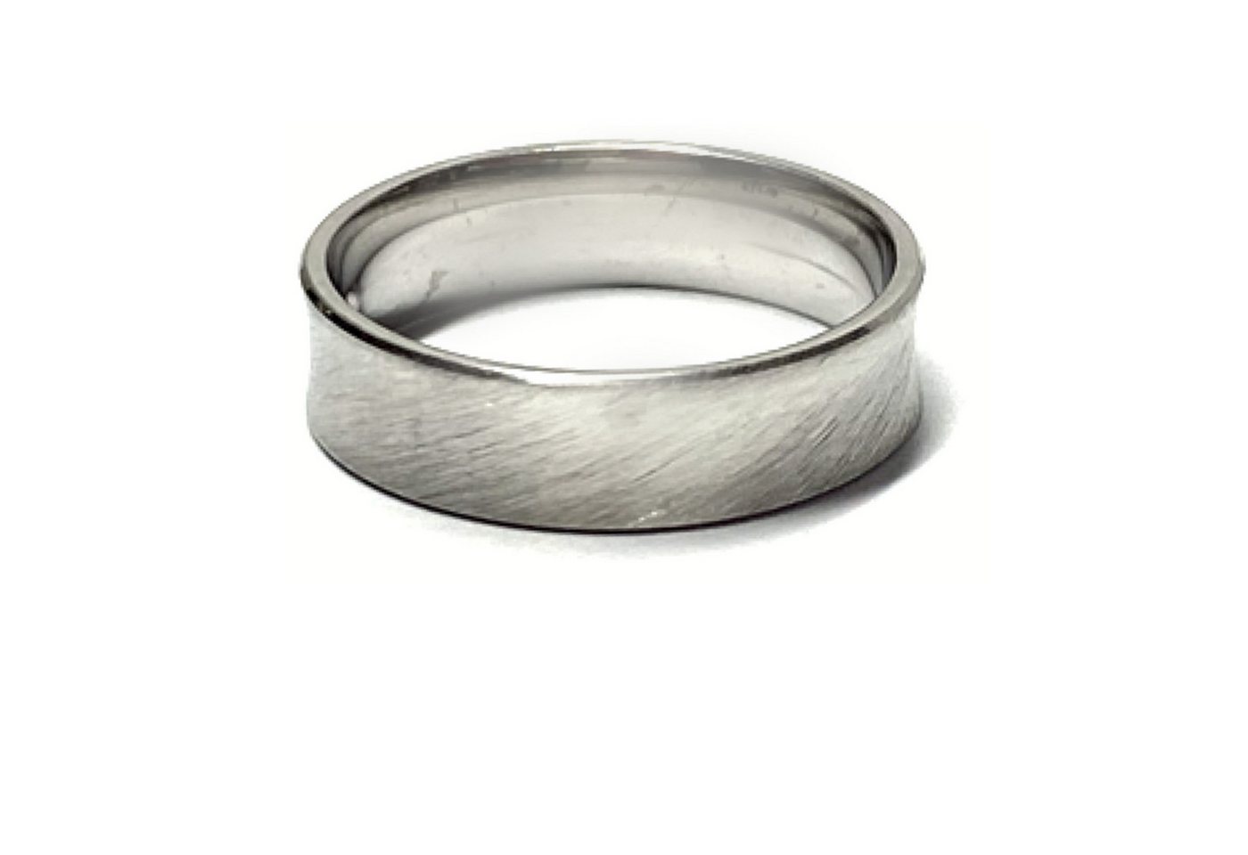Edelschmiede925 Silberring Bandring 925 Silber rhodiniert matt 5mm breit Silberring #65 von Edelschmiede925