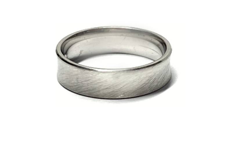 Edelschmiede925 Silberring Bandring 925 Silber rhodiniert matt 5mm breit Silberring #65 von Edelschmiede925