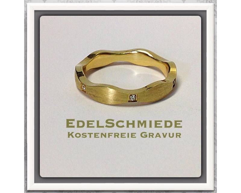 Edelschmiede925 Silberring Edelschmiede925 Silberring mit geschwungener Schiene 925 Zirk verg von Edelschmiede925