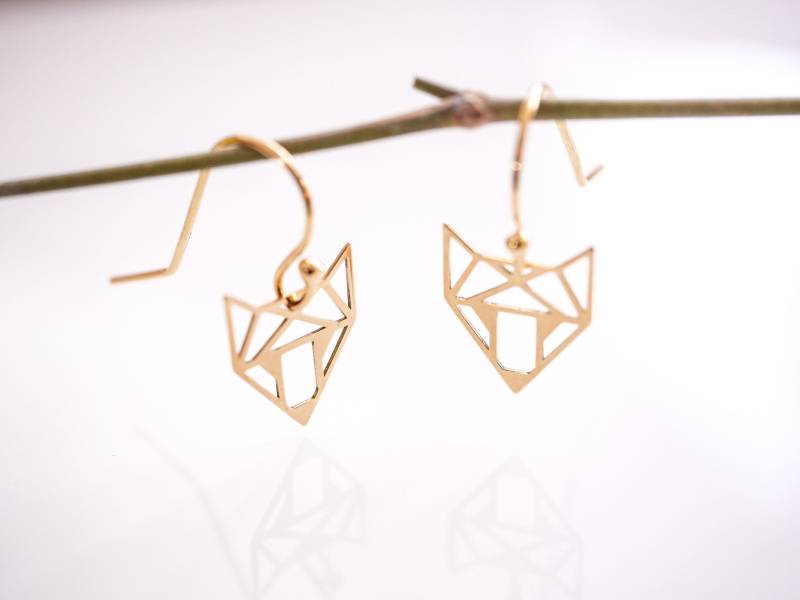 Ohrringe "Fox" Gold von Edelschnitte