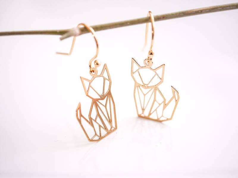 Ohrringe "Foxy" Gold von Edelschnitte