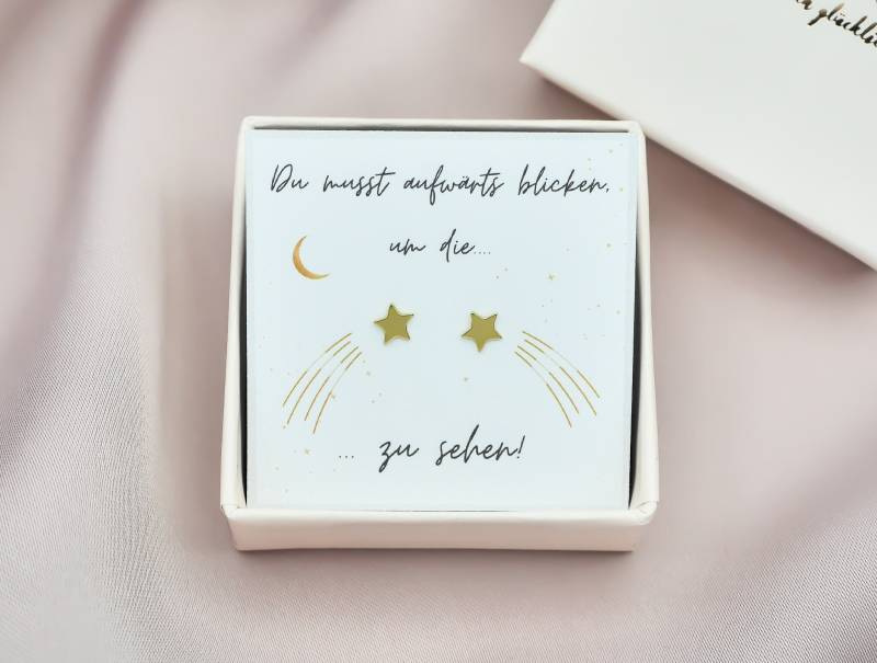 Ohrstecker "sternenstaub" 925Er Silber Vergoldet von Edelschnitte