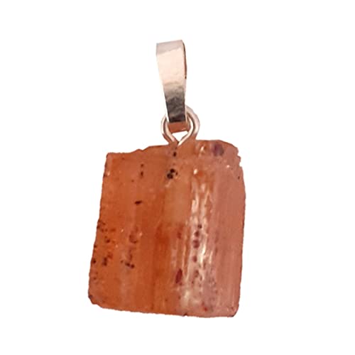 Echte Goldtopas – Imperial-Topas Stein Ketten-Anhänger (Small –Large) | Heilstein Edelstein Naturkristall Schmuck Anhänger mit Silber-Schlaufe (Medium - Mittel) von Edelsteinartikel