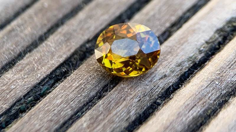 1.14Ct. Natürlicher Grünlich Gelber Grossular Granat | Natural Garnet Mali Vs Gemstone Edelstein # 1209 von EdelsteineErzgebirge