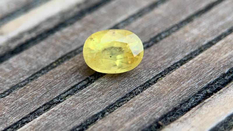 1.27Ct. Natürlicher Saphir Gelb | Natural Yellow Sapphire Madagaskar Erhitzt Jewelry Gemstone Edelstein Gem Schmuck #1369 von EdelsteineErzgebirge