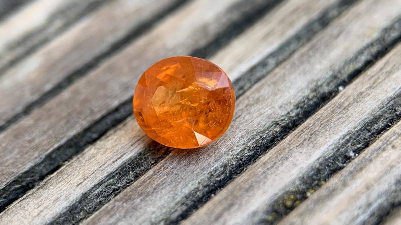 1.55Ct. Natürlicher Fanta Spessartin Granat | Namibia Natural Spessartine Garnet Edelstein Gemstone Jewelry Gem Schmuck #1362 von EdelsteineErzgebirge