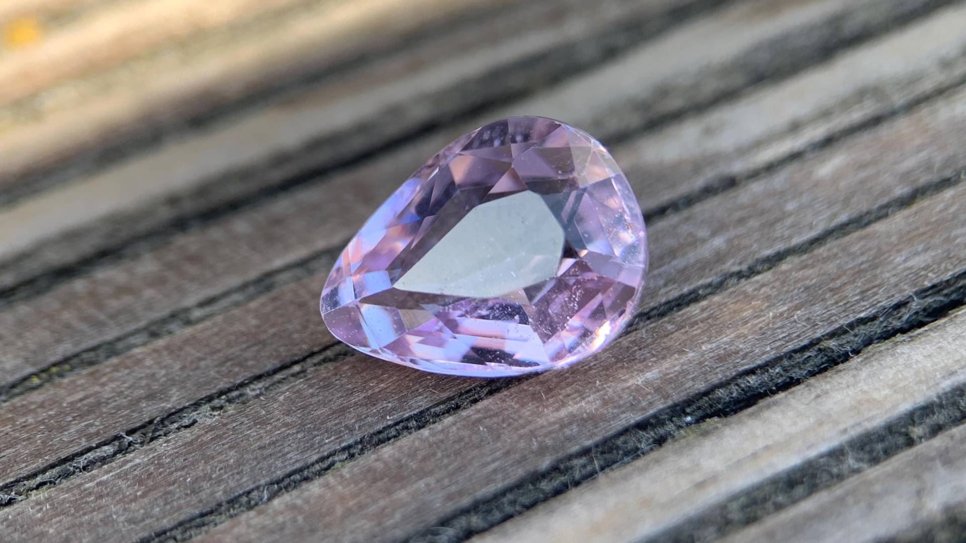 5.08Ct. Natürlicher Pink Kunzit | Vs Pear Natural Kunzite Spodumene Afghanistan Edelstein Jewelry Gemstone Gem #1395 von EdelsteineErzgebirge