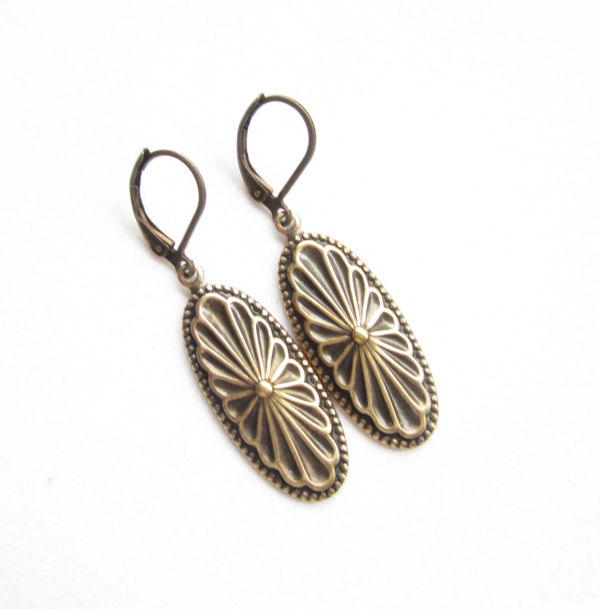 Bronze Ohrhänger Im Art Deco Stil | 63 Bronze Ohrhänger Im Art Deco Stil | 63 von EdelundFeinDesign
