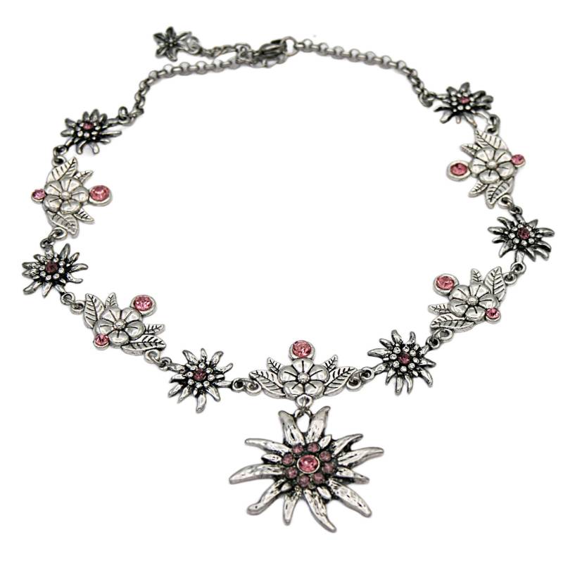 Dirndl Kette , Strass-Edelweiss Edelweiss Anhänger Trachtenschmuck Hochzeitskette Bergblumen Perlenkette Dirndl Kette , Strass-Edelweiss Edelweiss Anhänger Trachtenschmuck Hochzeitskette Bergblumen Perlenkette von Edelweiss51Jewelry