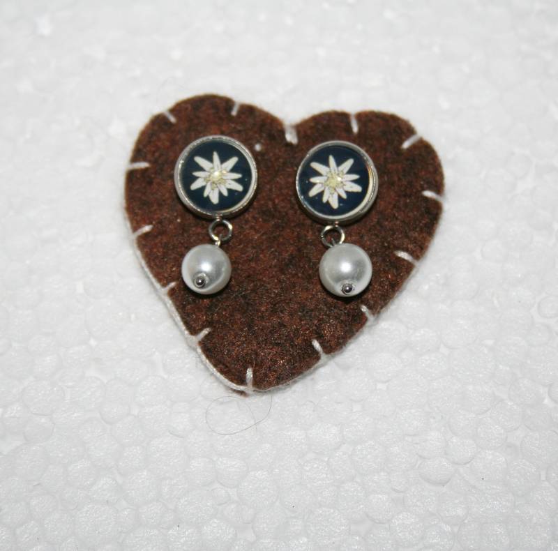 Trendige Ohrringe/Edelweiß Ohrstecker Sind Mit Motiv Ausgestattet Alltagsohrring Coole Blumen Geschenk von Edelweiss51Jewelry