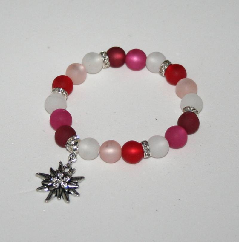 strass Armband , Buntes Schönes Und Dehnbares Polarisperlen Edelweiss Geschenk von Edelweiss51Jewelry