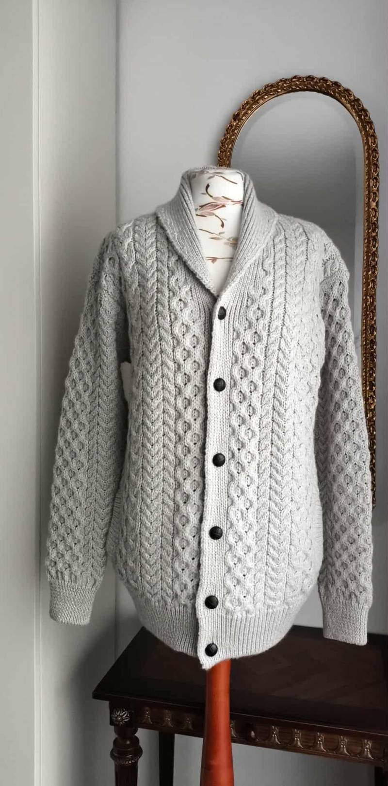 Irlands Auge Herren Cardigan L von EdelweissATvintage