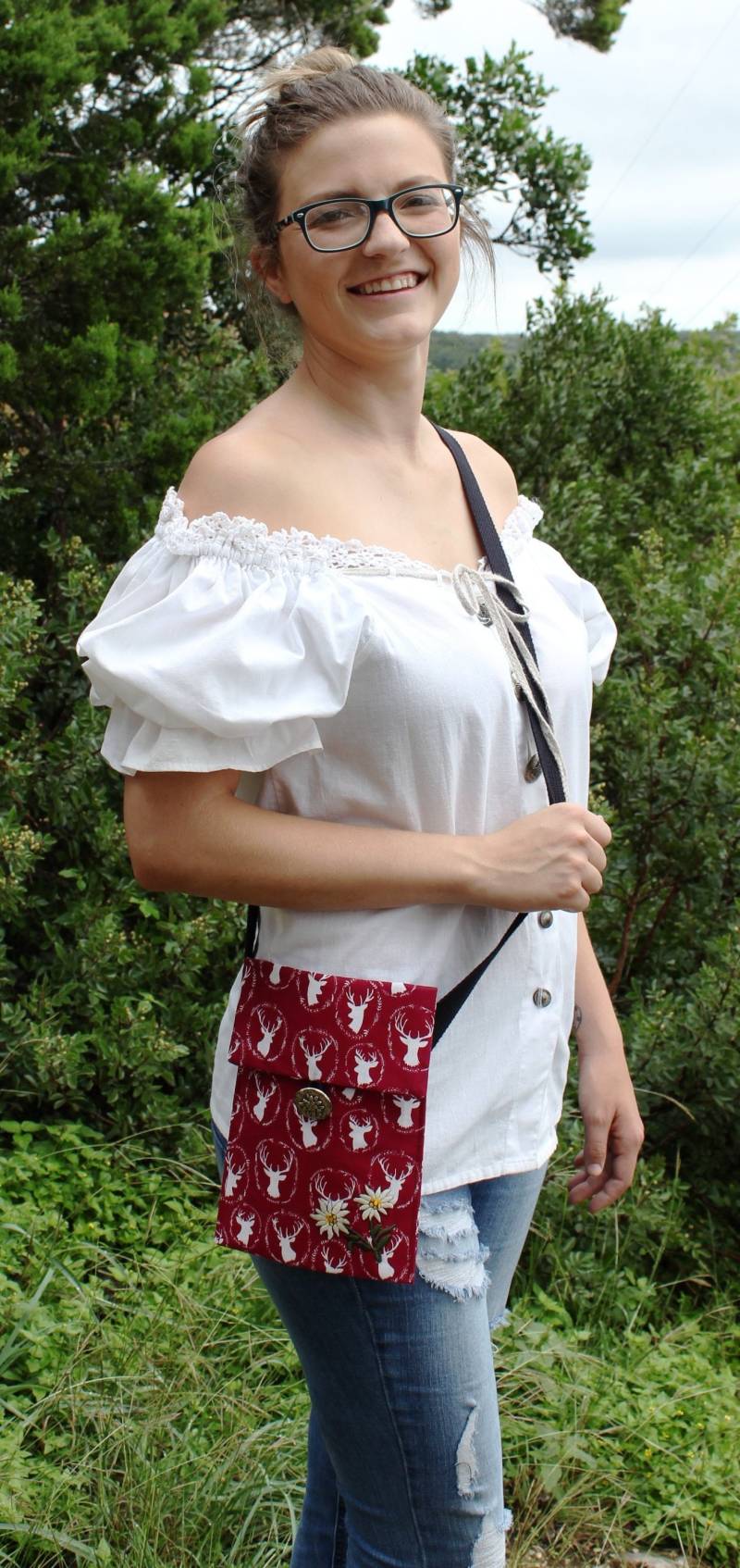 Tief Cranberry-Rot, Böcke Und Edelweiß von EdelweissMtnGems