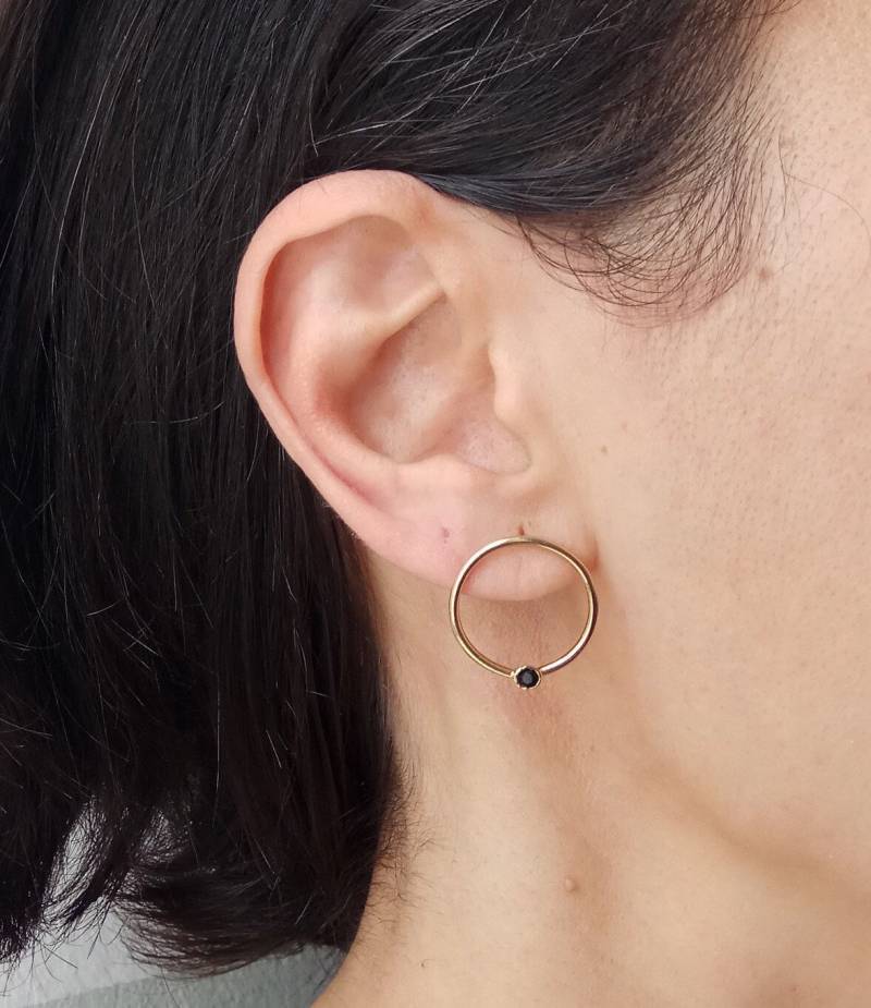 Gold Creolen Ohrringe, Zarte Ohrring, Brautjungferngeschenk, Elegante Brautschmuck, Statement Eden Schmuck Gold Creolen Ohrringe, Zarte Ohrring, Brautjungferngeschenk, Elegante Brautschmuck, Statement Eden Schmuck von EdenJewelries