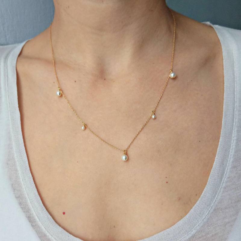 Gold Gefüllt Perlenkette, Teardrop Perlen Halskette, Brautschmuck, Hochzeitshalskette, Brautjungferngeschenk, Handarbeit, Schmuck Gold Gefüllt Perlenkette, Teardrop Perlen Halskette, Brautschmuck, Hochzeitshalskette, Brautjungferngeschenk, Handarbeit, Schmuck von EdenJewelries