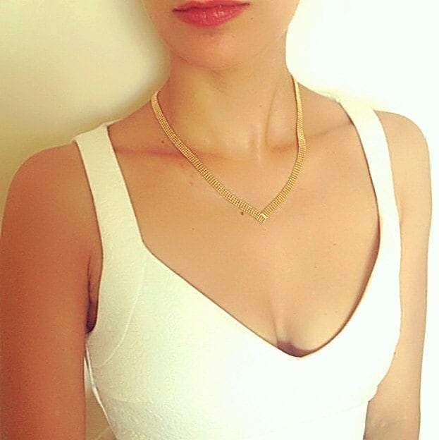 Gold V Halskette, Goldkette, Minimalist Schmuck, Brautjungfer Brautdusche Braut Hochzeit Halskette Gold V Halskette, Goldkette, Minimalist Schmuck, Brautjungfer Brautdusche Braut Hochzeit Halskette von EdenJewelries