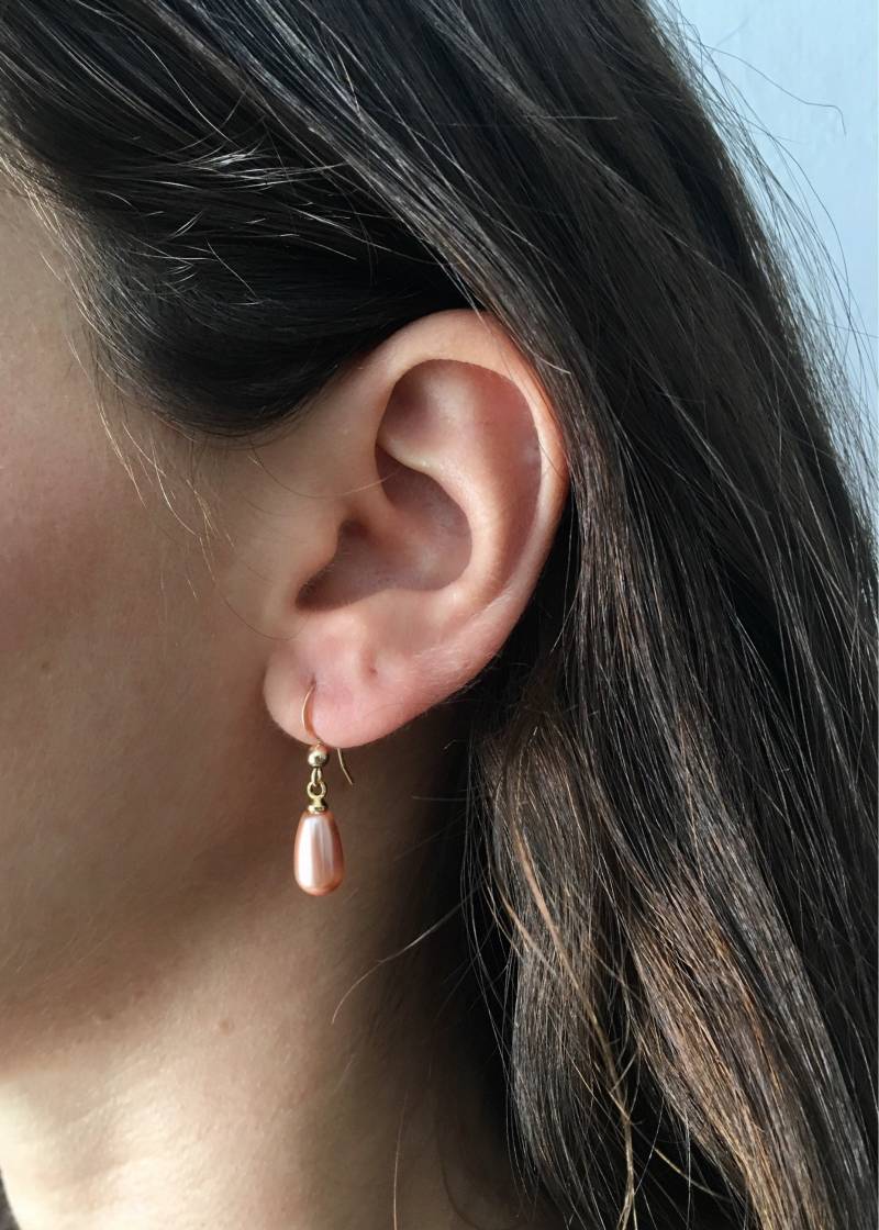 Ohrringe, Gold Und Perlen Brautjungfer Brautschmuck, Hochzeitsschmuck, Brautjungfern-Geschenk Ohrringe, Gold Und Perlen Brautjungfer Brautschmuck, Hochzeitsschmuck, Brautjungfern-Geschenk von EdenJewelries