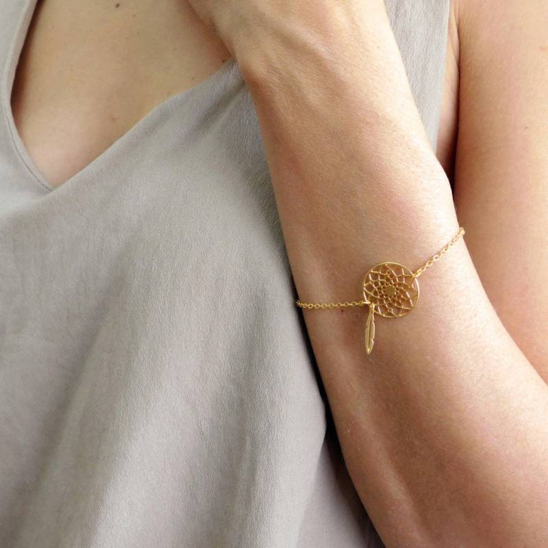 Träumen Sie, Armband, Gold-Armband, Wald Schmuck, Feder-Armband, Boho Brautjungferngeschenke, Brautschmuck, Mandala-Armband Träumen Sie, Armband, Gold-Armband, Wald Schmuck, Feder-Armband, Boho Brautjungferngeschenke, Brautschmuck, Mandala-Armband von EdenJewelries