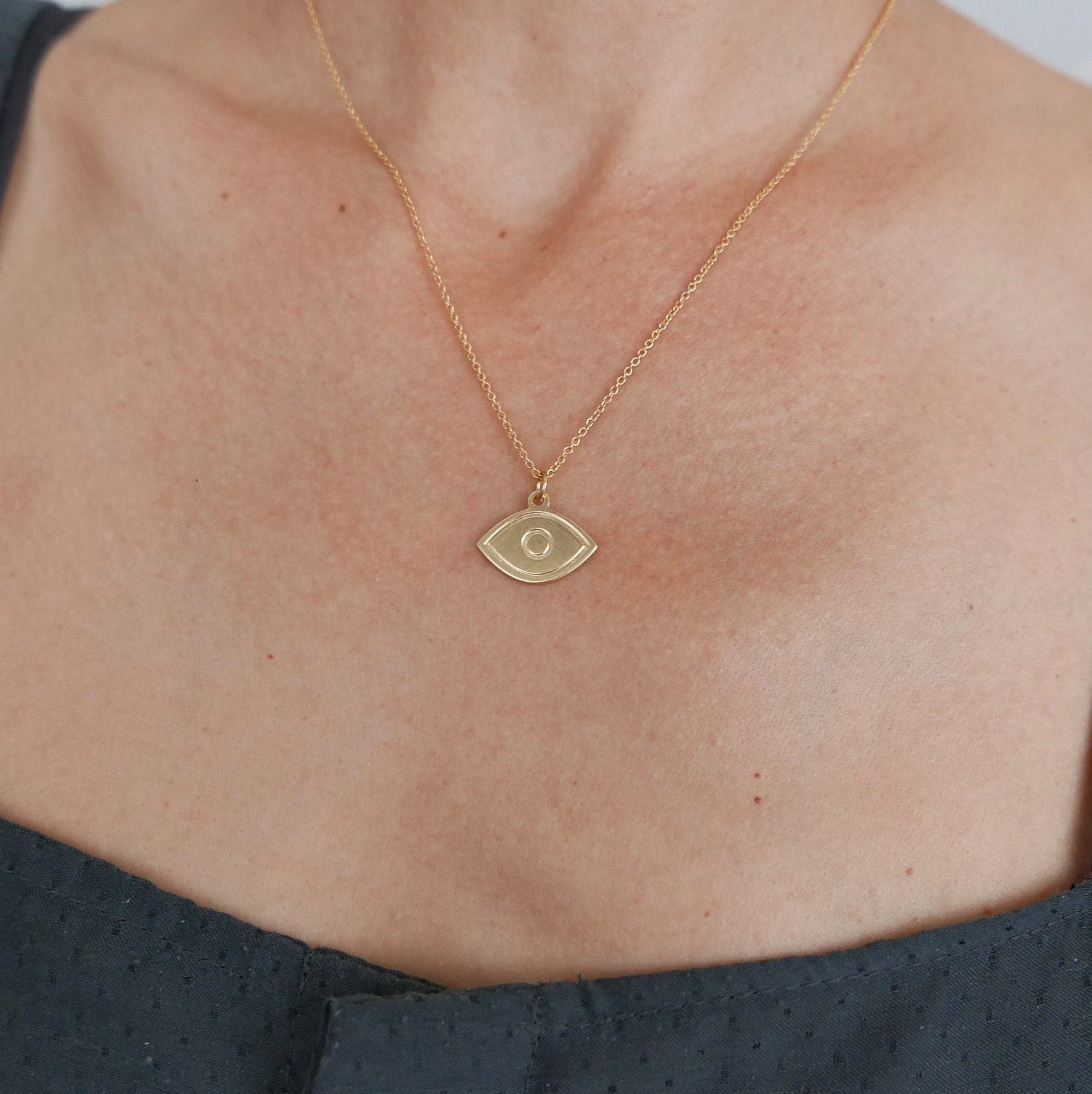 Zarte Auge Halskette, Gold Gegen Böses Schutz Fledermaus Mitzvah Geschenk, Geburtstagsgeschenk, Mama Zarte Auge Halskette, Gold Gegen Böses Schutz Fledermaus Mitzvah Geschenk, Geburtstagsgeschenk, Mama von EdenJewelries