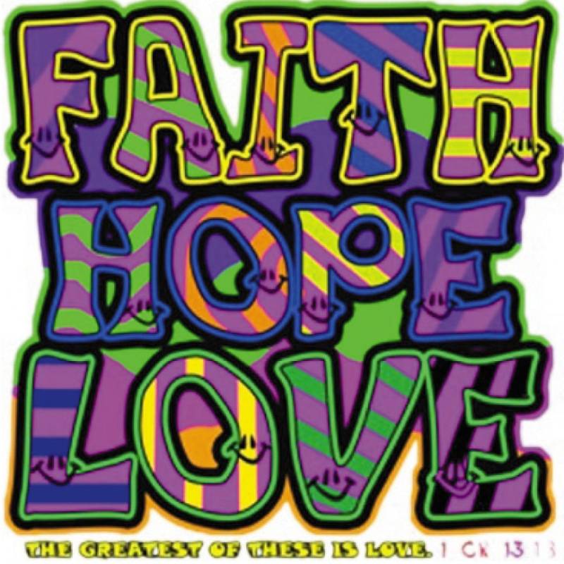 Glaube, Hoffnung, Liebe, Neon von EdenOutdoor