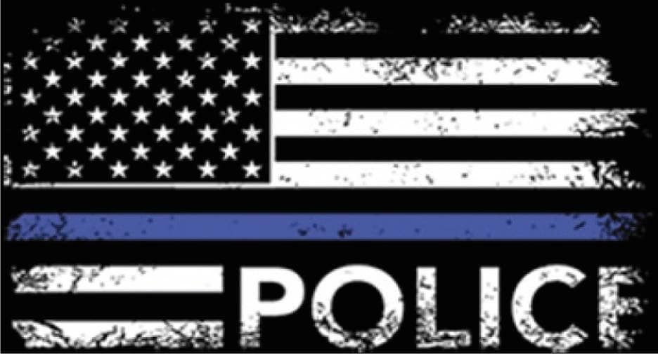 Polizei Beunruhigt Flagge Polizei Beunruhigt Flagge von EdenOutdoor