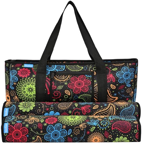 EdenRiver Mahjong Bag Stilvolle Spielkoffer für Fliesen und Gestelle, Mah Jongg Zubehör-Organizer mit zwei Verpackungen, nur tragbare Mahjong-Hülle, ideale Mahjong-Tasche für Damen oder Herren EdenRiver Mahjong Bag Stilvolle Spielkoffer für Fliesen und Gestelle, Mah Jongg Zubehör-Organizer mit zwei Verpackungen, nur tragbare Mahjong-Hülle, ideale Mahjong-Tasche für Damen oder Herren von EdenRiver