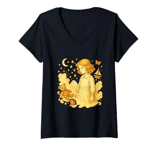 Damen Mutabile Semper Kenneth Grahame Flüchtige Kindheitserinnerungen T-Shirt mit V-Ausschnitt von Edgar Allan Poets