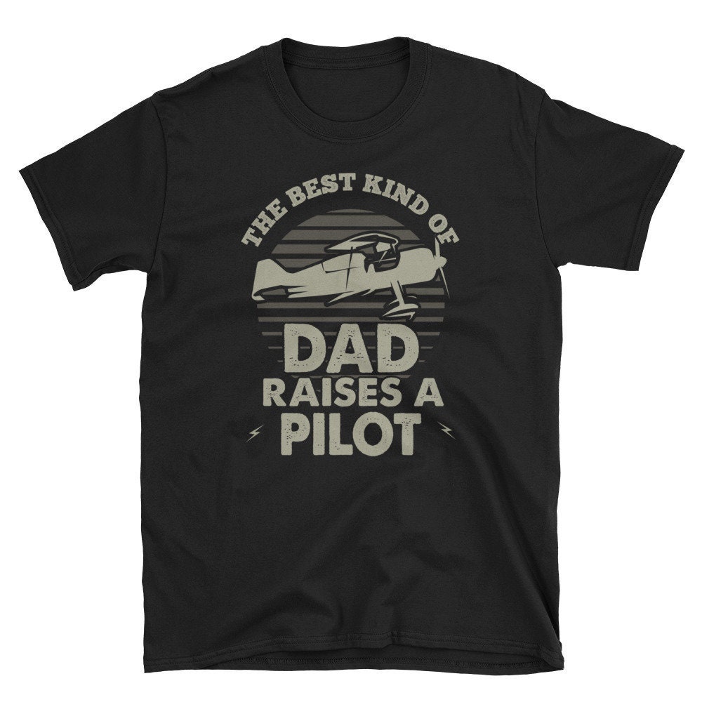 Pilot Dad Shirt. Das Beste Kind Des Raises A Pilot. Flying Dad. Vatertag. Flugzeug. Papa. Aviator Short-Sleeve Unisex T-Shirt von EdgyShop