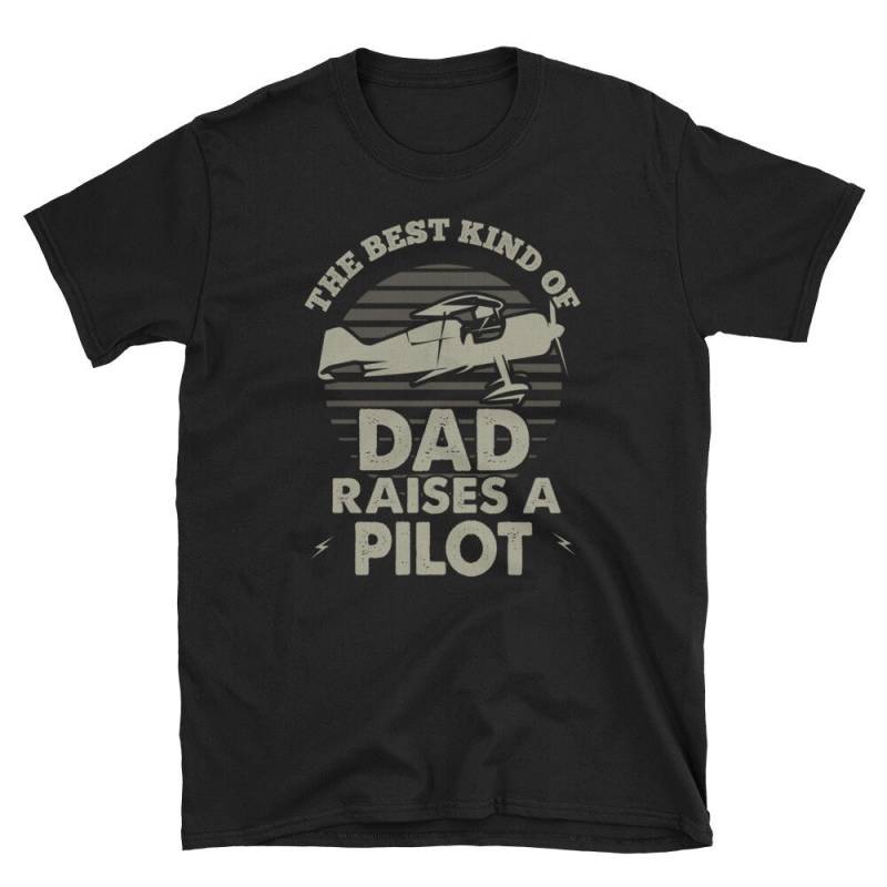 Pilot Dad Shirt. Das Beste Kind Des Raises A Pilot. Flying Dad. Vatertag. Flugzeug. Papa. Aviator Short-Sleeve Unisex T-Shirt von EdgyShop