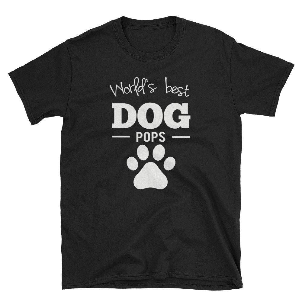 World Es Best Dog Pops Shirt-Pops Gift Grandpa Vatertag T-Shirt von EdgyShop