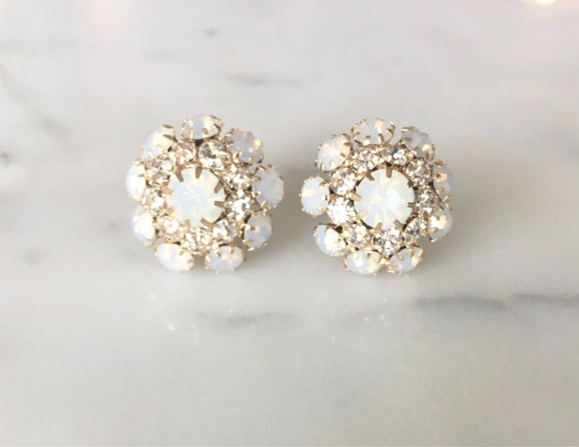 Vintage Hochzeit Plugs Mit Opal - Und Strasssteinen 0G 00G 7/16 1/2 9/16 von EdgySister