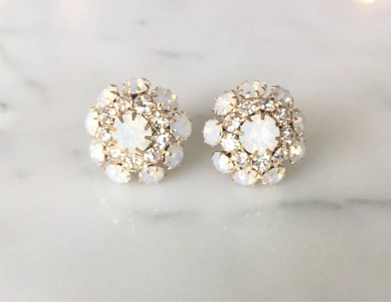 Vintage Hochzeit Plugs Mit Opal - Und Strasssteinen 0G 00G 7/16 1/2 9/16 von EdgySister