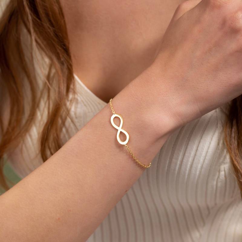 Infinity Armband, Sterling Silber Armband, 14K Gold Armband, Chritmas Geschenk Paar Armband von EdiJewelryStudio