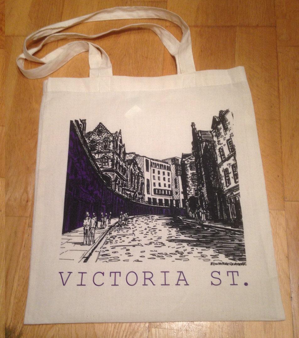 Siebdruck Tragetasche Victoria St Siebdruck Tragetasche Victoria St von EdinburghSketcher
