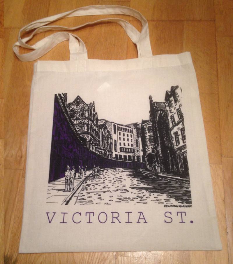 Siebdruck Tragetasche Victoria St Siebdruck Tragetasche Victoria St von EdinburghSketcher