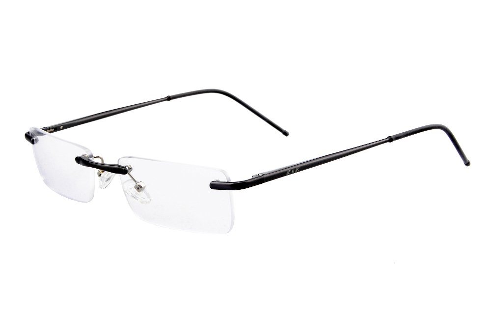 Edison & King Lesebrille Clarity, leichte randlose Brille – entspiegelt – dünne Bügel von Edison & King
