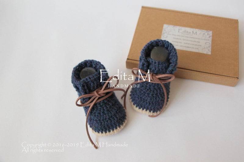 Gehäkelte Babyschuhe, Stiefel, Baby-Turnschuhe, Unisex-Babyschuhe, 0-3, 3-6, 6-9 Monate, Geschenk Für Baby, Ankündigung, Enthüllung von EditaMHANDMADE