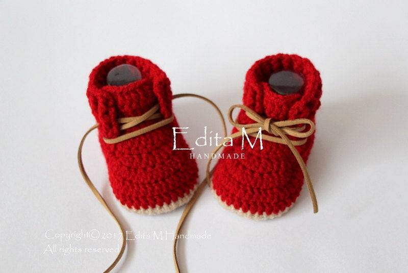 Gehäkelte Unisex Babyschühchen, Babystiefel, Babyschuhe, 0-3, 3-6, 6-9 Monate, Geschenk Für Baby, Babyparty, Ankündigung von EditaMHANDMADE
